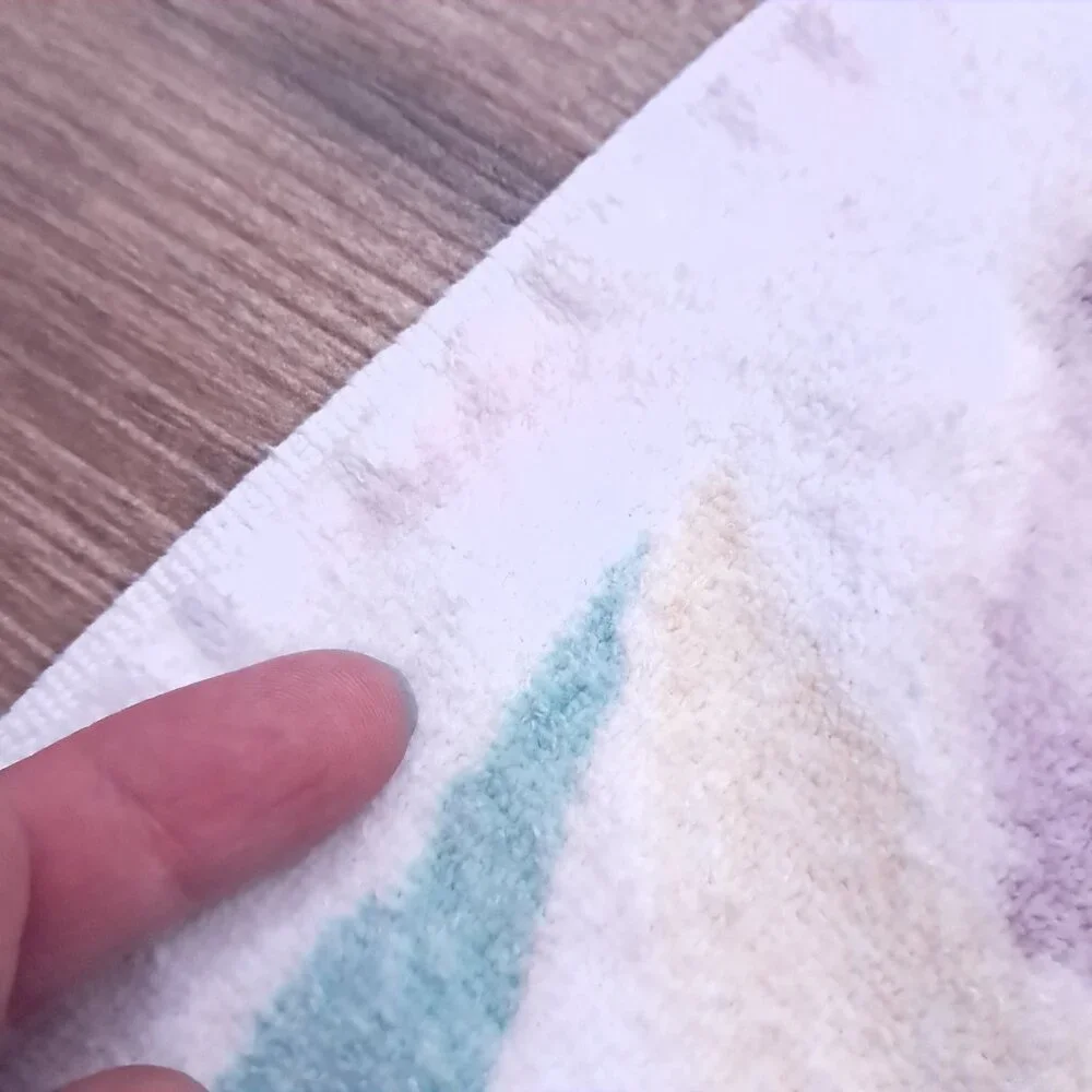 Vintage Croscill hand Towel Watercolor Pastel Brushstrokes Floral abstract 80 90
